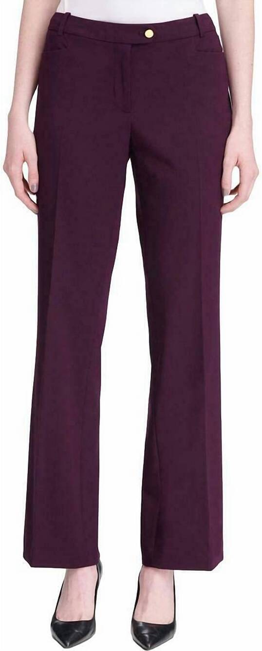NEW CALVIN KLEIN modern fit mid rise trousers in purple